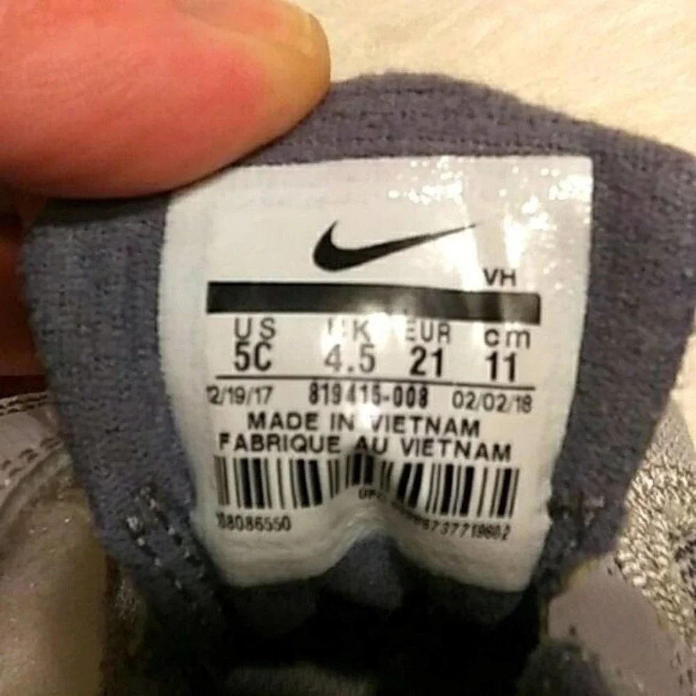 Baby Nike Revolution 3 Gray Size 5 C